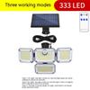 333 Led Solar Lights Street Lamp Outdoor Motion Sensor Human Induction Adjustable Head Ip65 Waterproof Solar Power Wall Lamp