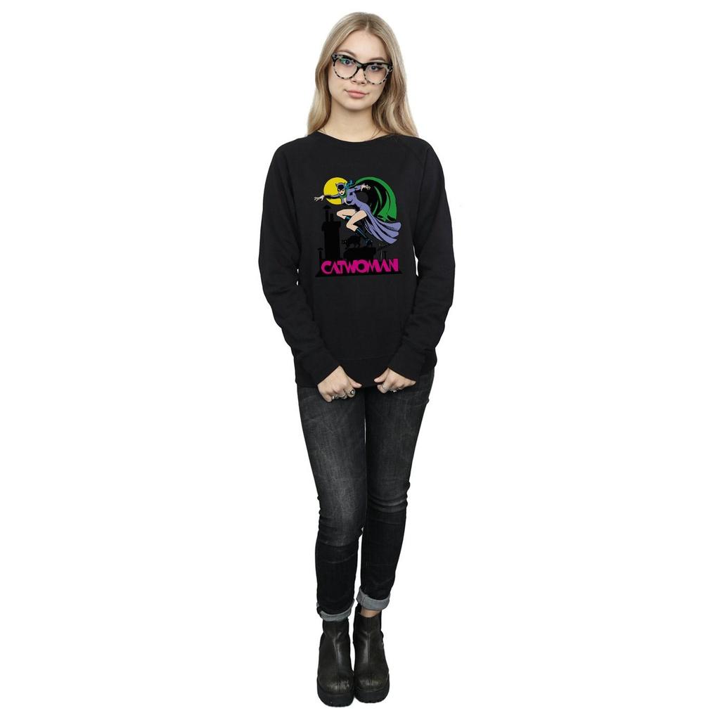 DC Comics Womens/Ladies Catwoman Text Logo Sweatshirt