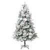 Maison Exclusive - Sapin de Noël pré-éclairé avec neige floquée/cônes 225cm PVC/PE