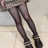 Sequin Pantyhose Colored Bottom Socks Fashion Fish Net 7-12 Years