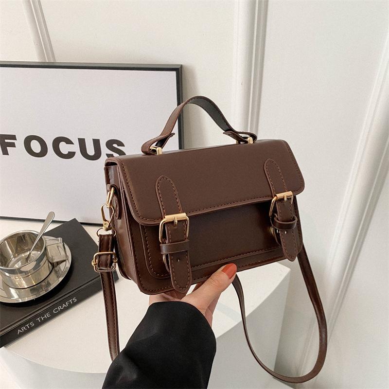 Европейский и американский стиль ретро почтальон модная повседневная текстура городская дорожная сумка через плечо маленькая квадратная сумка для женщин