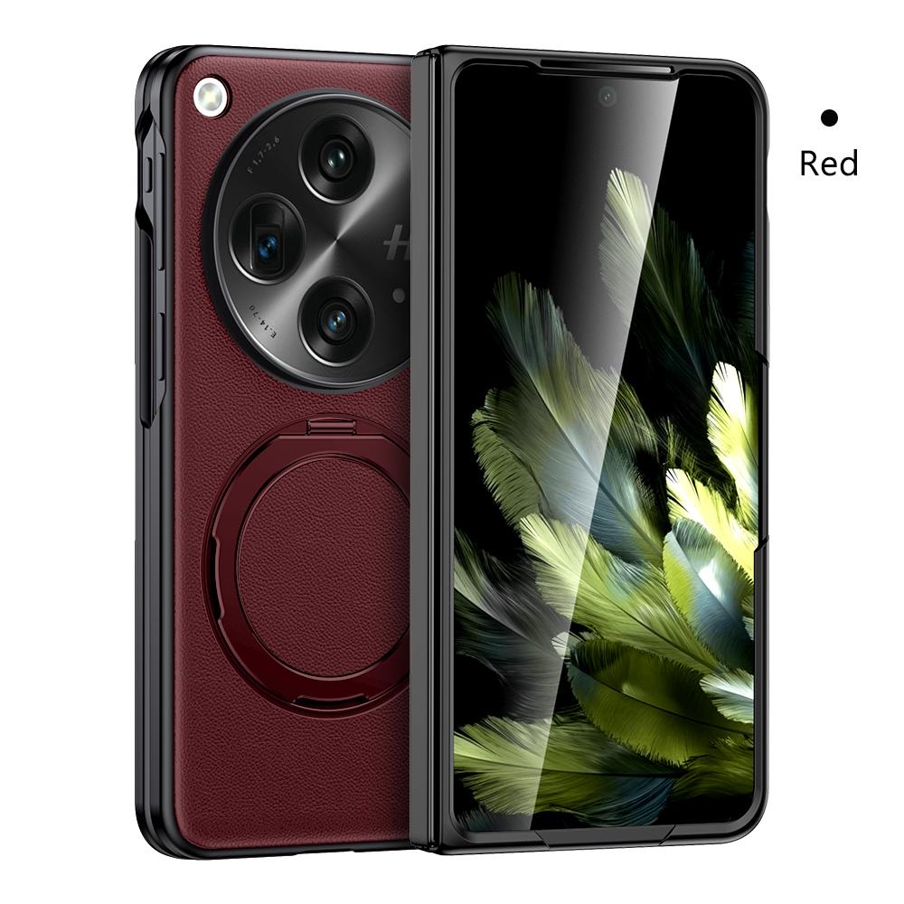 Чехол для телефона LANGSIDI из натуральной кожи для Oneplus, открывающийся на 360°, вращающийся, с магнитным держателем и кольцом-подставкой для OPPO Find N3