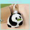 Soft Stuffed Panda Bear Keychain With Wagging Tail Plush Toy Backpack Charm