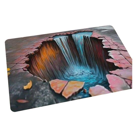 Напольный коврик Противоскользящий Износостойкий Толстый материал Домашний ковер Уникальный дизайн узора Легко чистить Прочный Дверной коврик Домашний декор