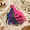 Travel Size Hair Comb 12Pcs Afro Pick for Women & Men, Wide Tooth Detangling Lifting Comb, Plastic Styling Long Thick Curly Quick
