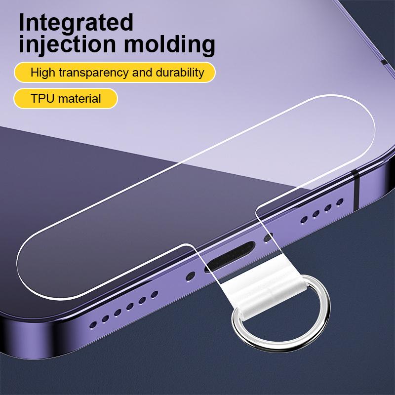 Чехол для мобильного телефона из ТПУ, ремешок через плечо, высокая прозрачная прокладка, соединительная накладка, фиксирующая пленка против потери