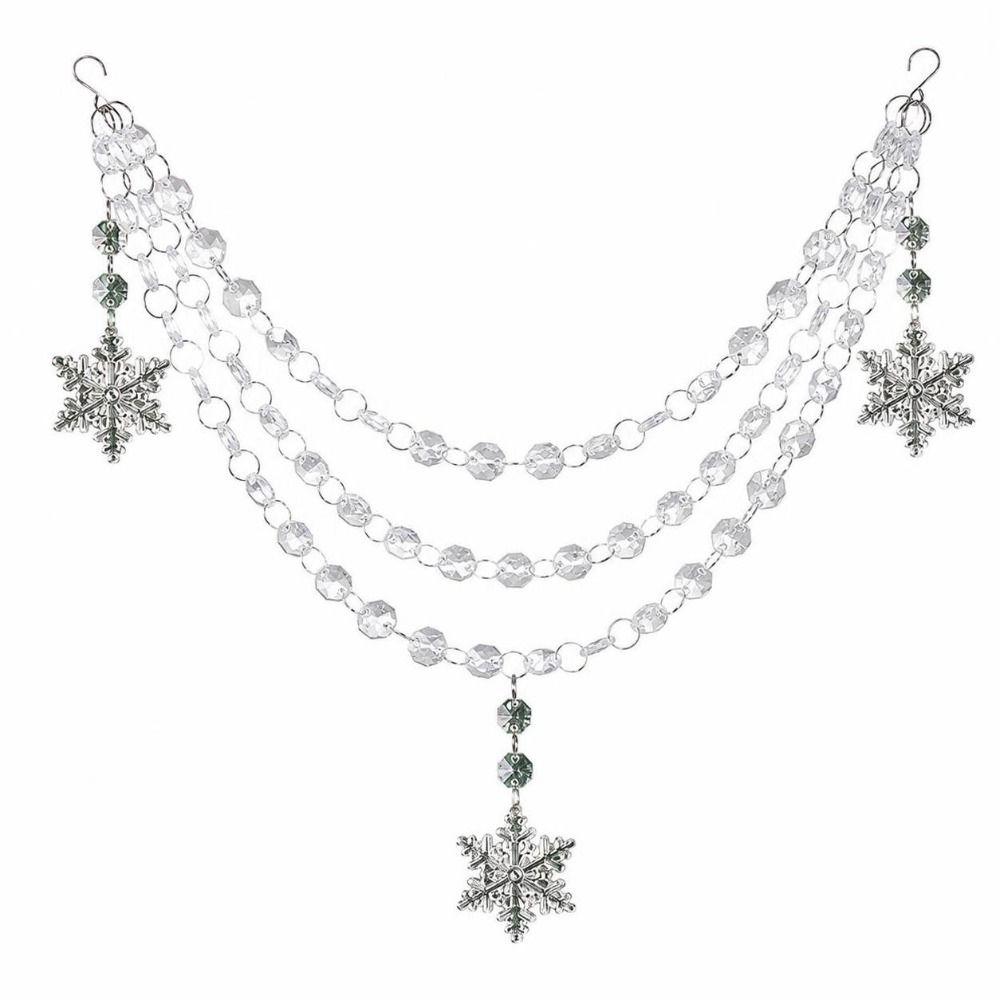 Clear Christmas Tree Hanging Pendant Pendant Bead Chain Christmas Tree Decorating