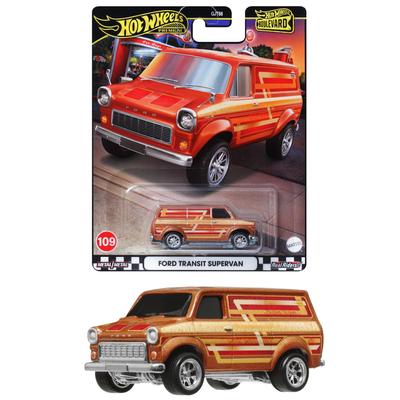 Hot Wheels Boulevard Ford Transit Super Van игрушечный мини-автомобиль для детей от 3 лет и старше, оранжевый HRT76