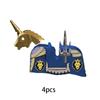 MOC Medieval Military Series Castle Roman Knight Horse Saddle Soldiers War Horses Building Block Accessories Kids Education