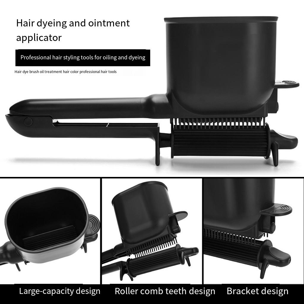 1pcs Professional Hair Coloring Cream Applicator Automatic Roller Dyeing Cream Coverage Spreader Intelligent Hairdressing Tools