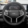 Soft Perforated Microfiber Leather Cover For Haval Jolion  2022 Hand Sewing Car Interior Steering Wheel Cover Trim