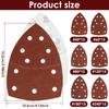 90Pcs Triangle Sanding Sheets Assorted Set Alumina Hook and Loop Sandpaper Kit Reusable 40/60/80/120/180/240 Grit for Metal Wood