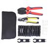 Solar Crimping Tool Kit Precise Ratchet Auto Lock Release PV Panel Crimper with 10 Connectors for