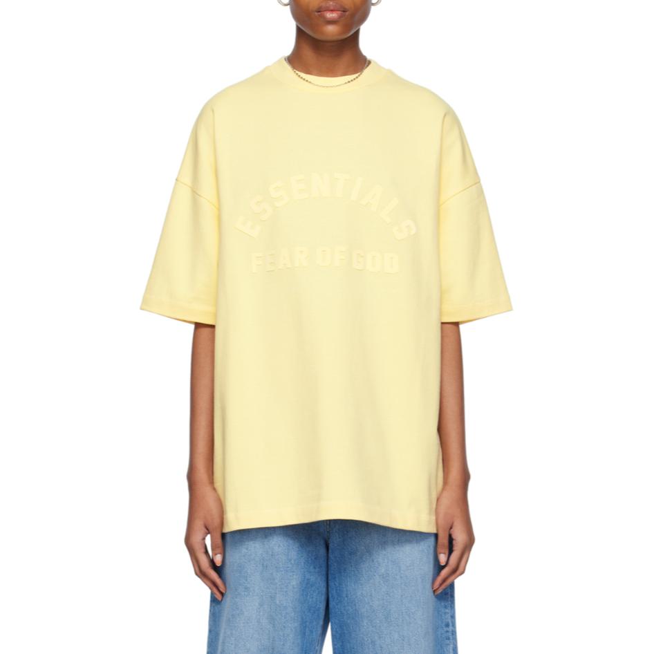 Fear of God Essentials Heavy Jersey Short-Sleeve Tee Garden Yellow Men Tops 125SP242001F