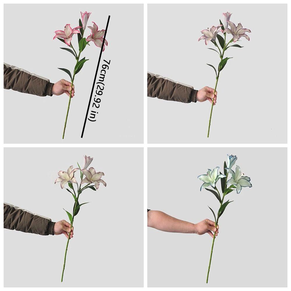 Plastic Simulated Flower Decor Real Touch Floral Arrangement Fake Flowers  Birthday Party