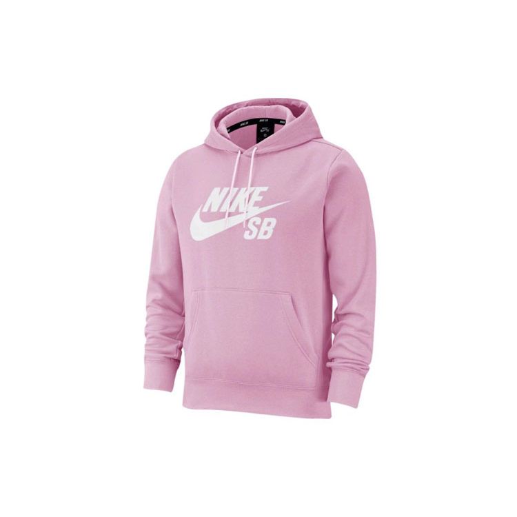 Nike Basic Pullover Skateboard Hoodie Men Hoodie Pink AJ9734-629