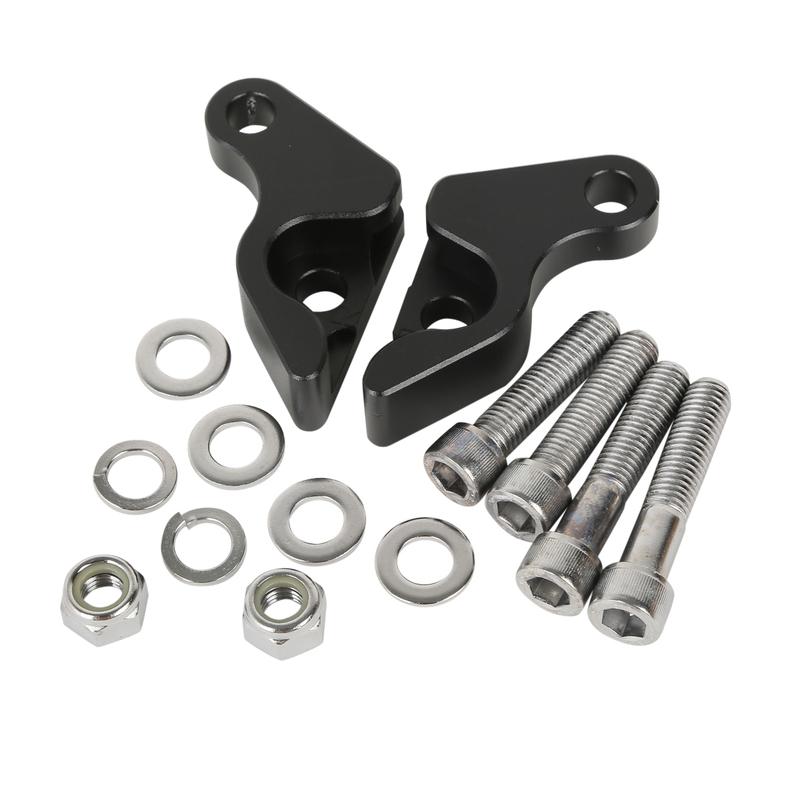 Motorcycle 1" Rear Shock Lowering Kit For Harley VRSC V-ROD VROD 2002-2017 2016 2015 2014 2013 Chrome/Black