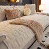 Shu Cotton Velvet Sofa Cushion Winter Thickened Plush Sofa Cover New Cream Wind Non-Slip Sofa Cover Cloth Towel