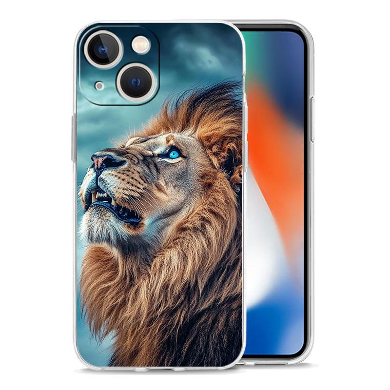 Phone Case For iPhone 18 17 Cases iPhone 18 Air 16 15 12 13 14 Pro Max 15 Plus 16Pro iPhone 1811 Clear Soft Cover Lion King animal