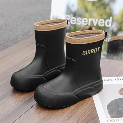 Женские зимние новые резиновые сапоги с флисовой подкладкой, водонепроницаемые бахилы с мягкой подошвой и нескользящей резиновой подошвой, дышащие, симпатичные дождевые туфли