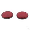 2 Pair Round Reflectors Universal for Motorcycle ATV Bike Red