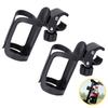Senfu Drink Holder for and Easy Set of 2 Bicycles, Strollers, Bottles, 360-Degree Rotation, Installation, Black,