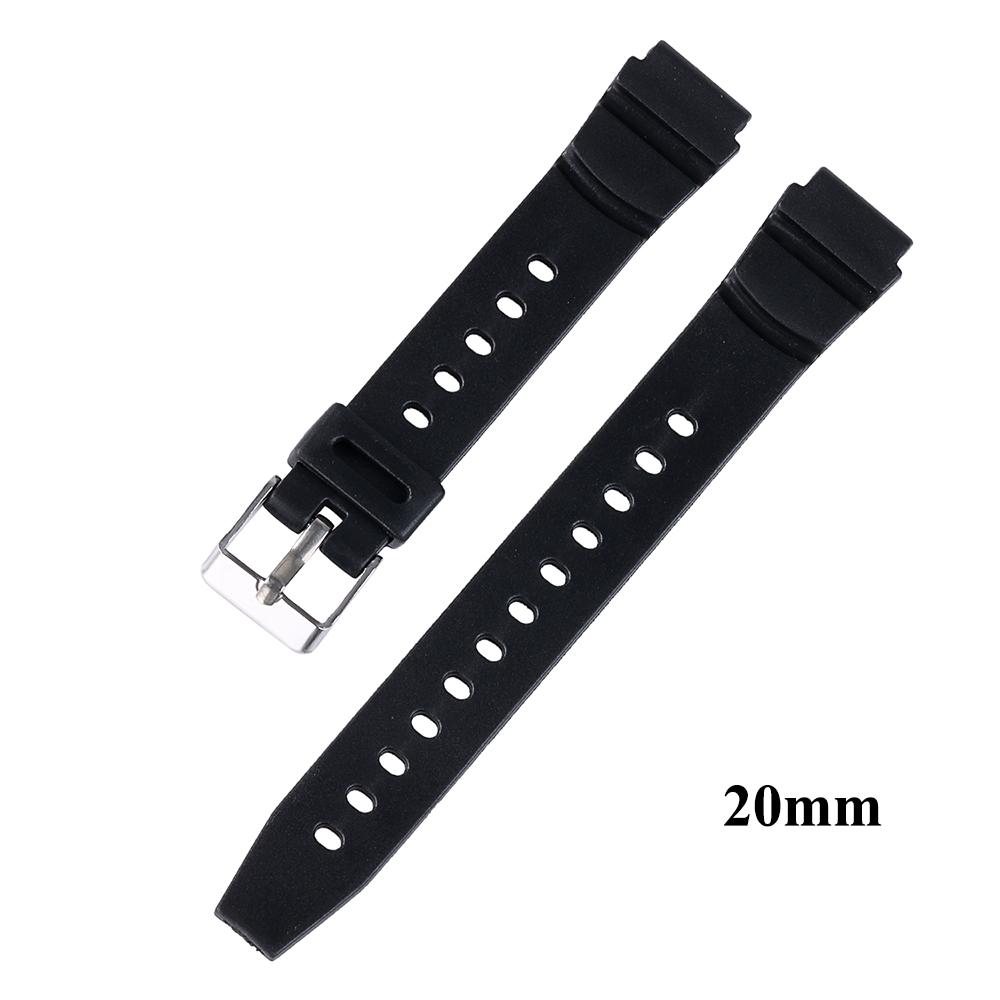 Мягкий силиконовый ремешок для Casio W800H Ремешок F-91W F105/108 A158/168 AE12004 Браслет для часов 12/14/16/18/20/22 мм для мужчин и женщин Браслет
