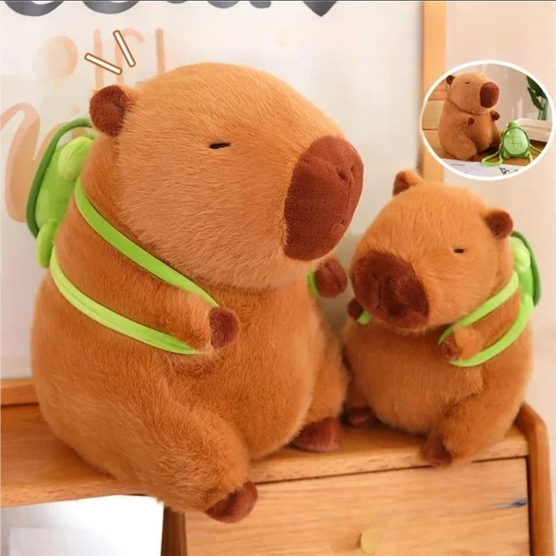 Internet Celebrity Capybara Doll Plush Doll Turtle Shell Backpack Capybara Children's Gift