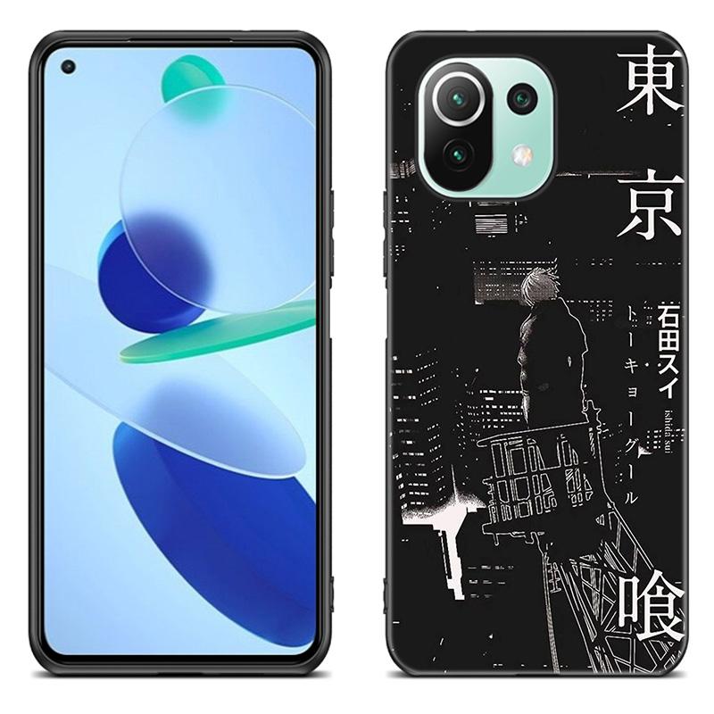 Чехол для телефона с аниме «Токийский гуль» для Xiaomi Mi 11 Lite NE 11i 10T 11T Pro A2 A3 Lite POCO F3 M3 M4 C31 X3 Pro NFC GT, черный чехол