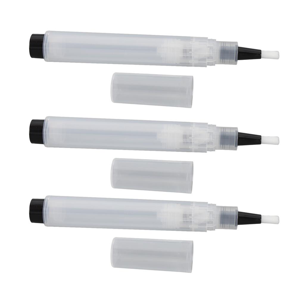 3 шт. пустая заправляемая кисточка-ручка для макияжа портативный прозрачный косметический контейнер ручки-аппликатор