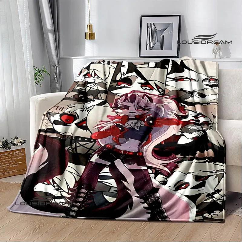 H-Helluva-Boss Cartoon printed blanket Warm Flannel blankets Picnic blanket throw blankets Home bed linings Birthday Gift