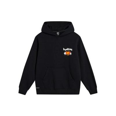 Толстовка с капюшоном Li Ning Bad Five Loose Fleece Sweatshirt Unisex Sweatshirt Black AWDT879-6