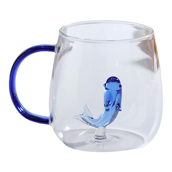 Handmade Glass Cup Animal Plant Shape Transparent Water Cup Cute Coffee Milk Drink Cup