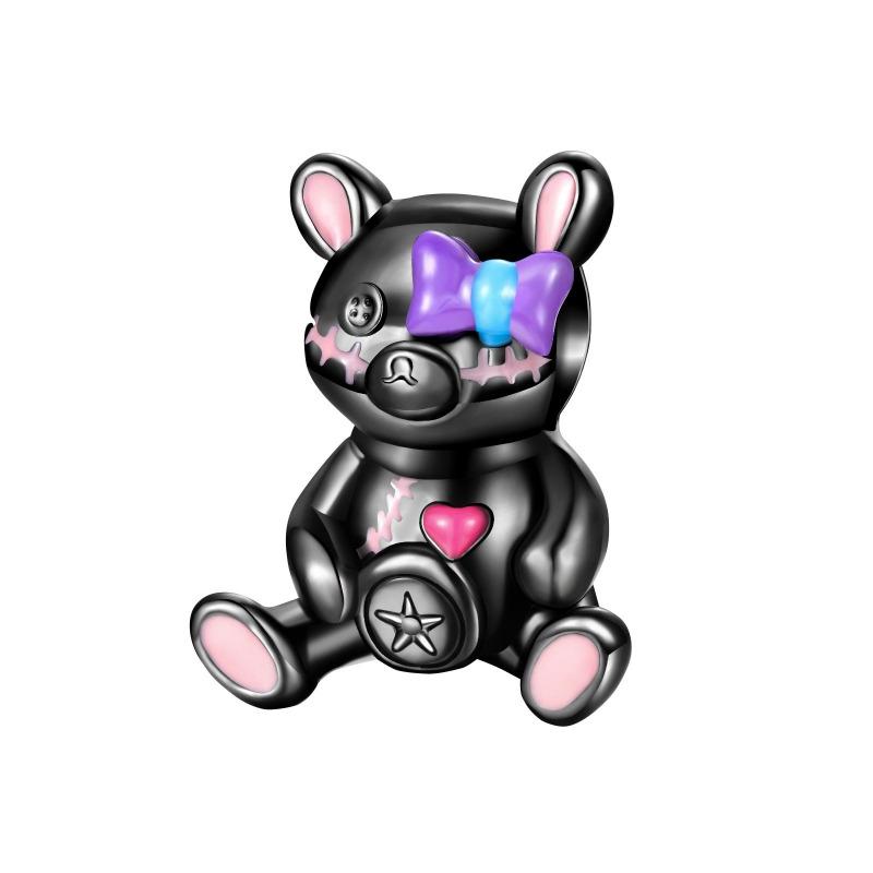 Animal Charms Copper Bear Rabbit Dog Panda Elephant Pig Kapibala Beads Pendants Fit Bracelet Diy Fine Jewelry Gift