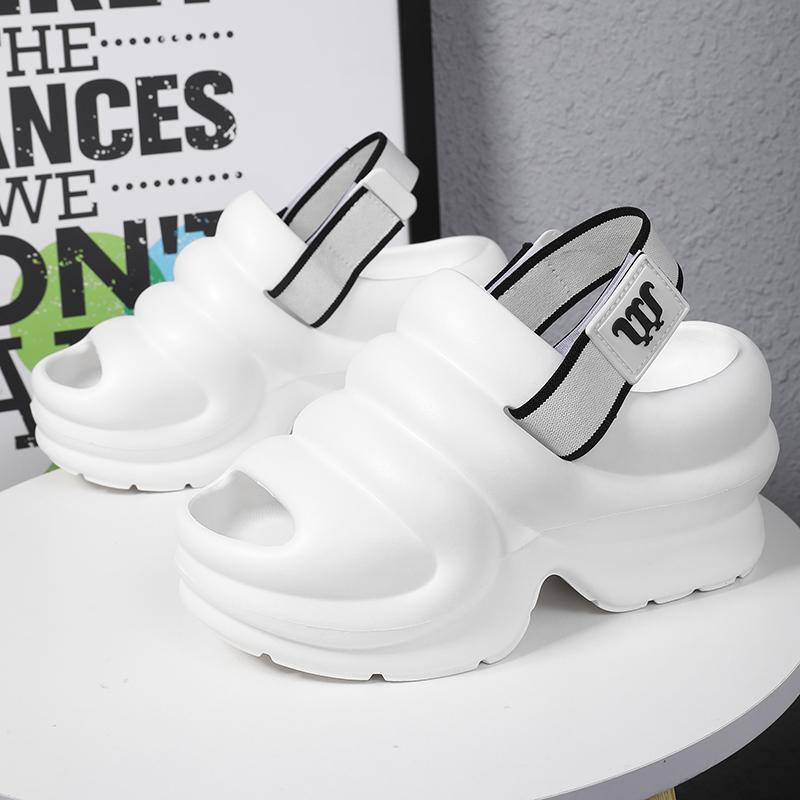 Летние женские сандалии, женские сабо на толстой подошве, мягкая обувь на сухой танкетке из ЭВА, пляжные сандалии, домашние тапочки, размеры 35–41