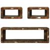 TV Cabinet Set with Shelf 3 pcs Multicolored Solid Reclaimed Wood