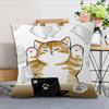 Cushion Cover m-Mofusand Soft Comfortable Pillow Case Cute for Cartoon Sofa Living Room Home Office Decor Protective Covers