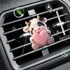 2D плоская корова зажим для вентиляции автомобиля декоративный диффузор (аромат не включен), декор салона автомобиля, клипса для ароматерапии, идеально подходит для праздничных подарков