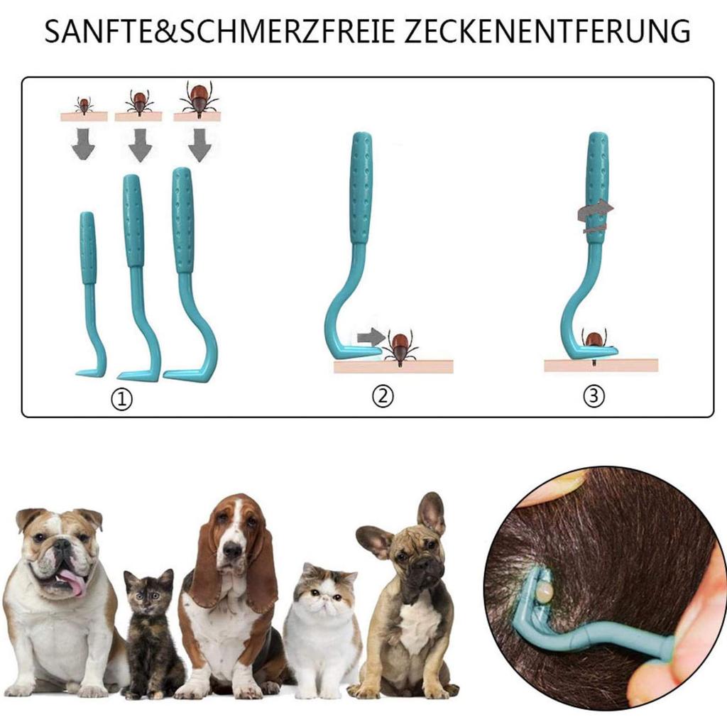 Крючок для удаления клещей для собак, кошек и лошадей, рычаг для защиты от клещей
