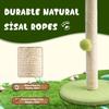 Pet Cat Toy Funny Cat Stick Balls Durable Sisal Scratching Board Cat Supplies Cat Grab Column Interactive Toy Climbing Post 2024