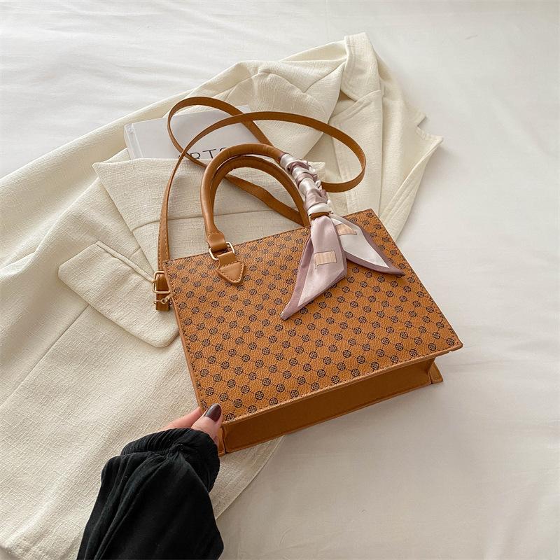 Новая летняя текстура модная повседневная простая и модная сумка через плечо в стиле ретро маленькая квадратная сумка через плечо