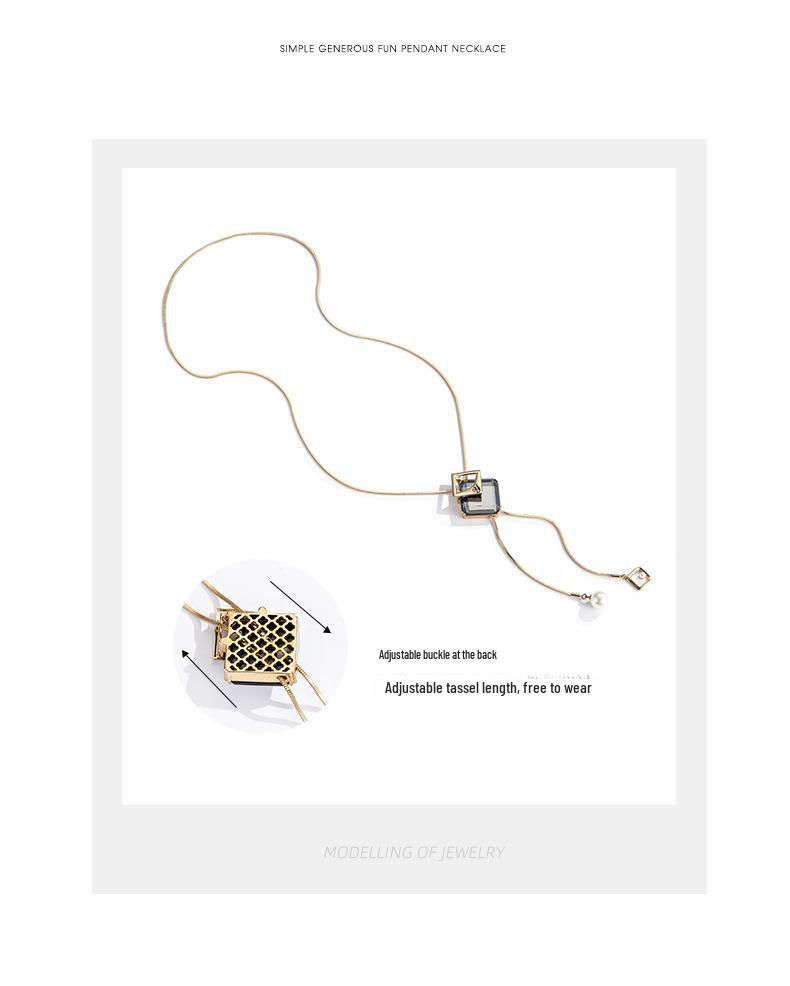 2021 Новое женское универсальное высококачественное декоративное ожерелье-свитер с подвеской