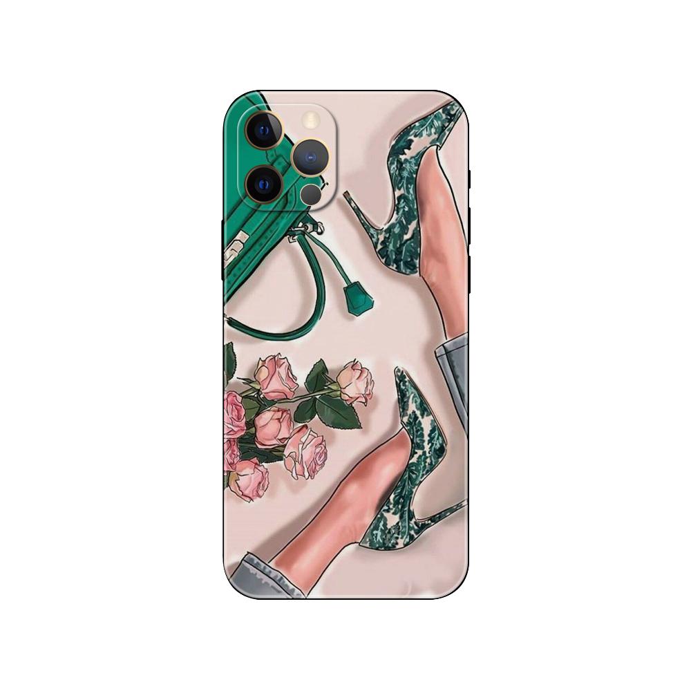 Модный чехол для телефона с изображением черепа для iPhone 5 5s 2020se 6 6s 7 8 plus x 10 XR XS 11 12 13 mini pro MAX, черная задняя крышка из ТПУ