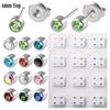 12Pairs Surgical Steel Gold&Silver Color Ear Studs Cartilage Helix Lobe Conch Piercing Earrings Fashion Piercing Body Jewelry