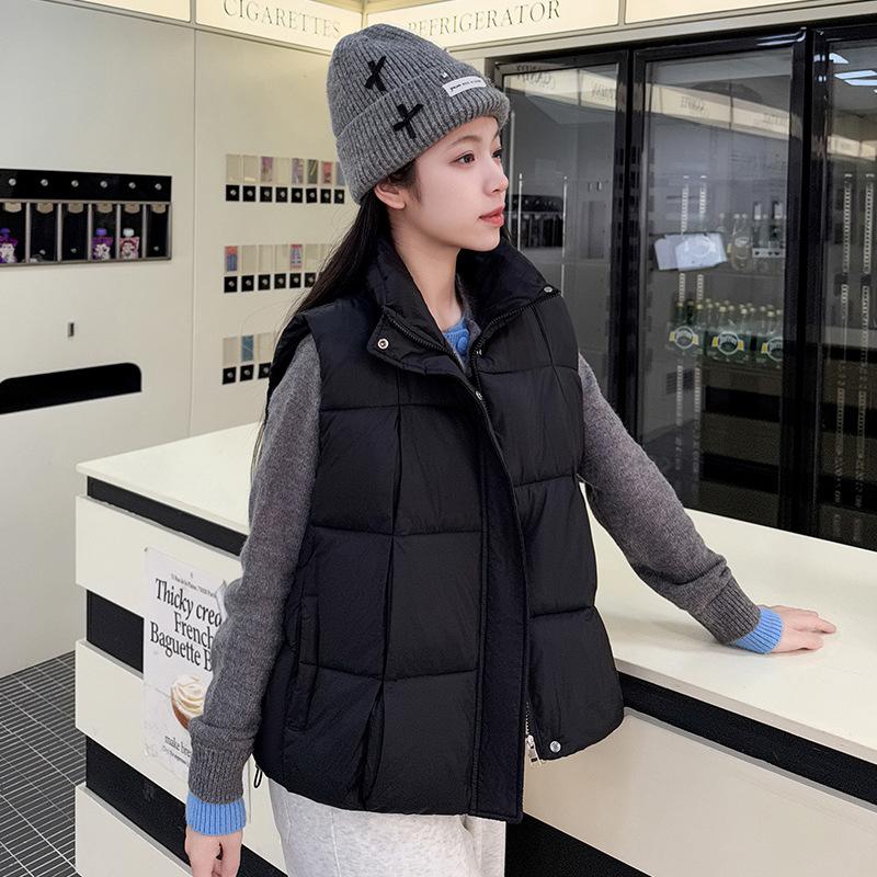 Новый осенне-зимний жилет с толстым воротником, женский короткий жилет от холода, пальто