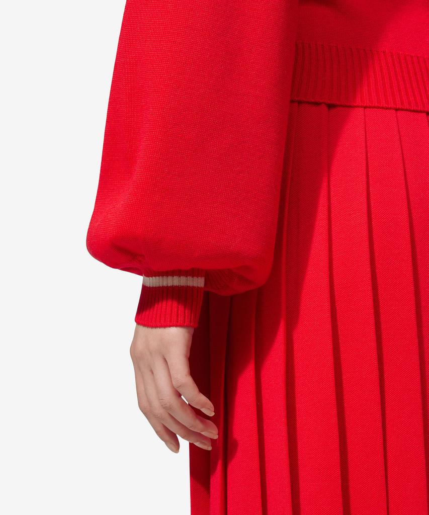 GUCCI Square Gg Logo Wool Jacquard Ribbon Knit - Red / 676829Xkdde6367