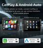 8 Inch Touch Screen Car Radio Audio Player for CarPlay Compatible with AndroidAuto 2DIN Phone Mirror Ring with Support Rear View Camera and External