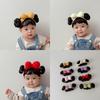 Baby Wig Bangs Headband Fashionable Bun Wig Hairpieces Solid Headwear Girls Hair Accessories for Newborns and Toddlers