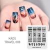 Пластина для стемпинга для дизайна ногтей Travel 008, штамп для ногтей, принты, ногти, красота, дизайн ногтей, маникюрные инструменты