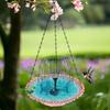 Decorative Solar Powered Bird Bath Bowl for Garden Yard Balcony Birdwatching Bath Tray for Nature Lover